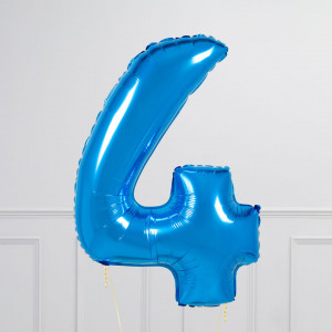 Balloncijfer donker blauw - Afbeelding 5
