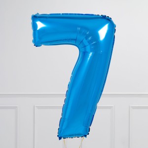 Balloncijfer donker blauw - Afbeelding 7