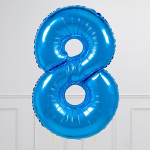 Balloncijfer donker blauw - Afbeelding 9