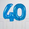 Balloncijfer donker blauw