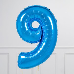 Balloncijfer donker blauw - Afbeelding 8