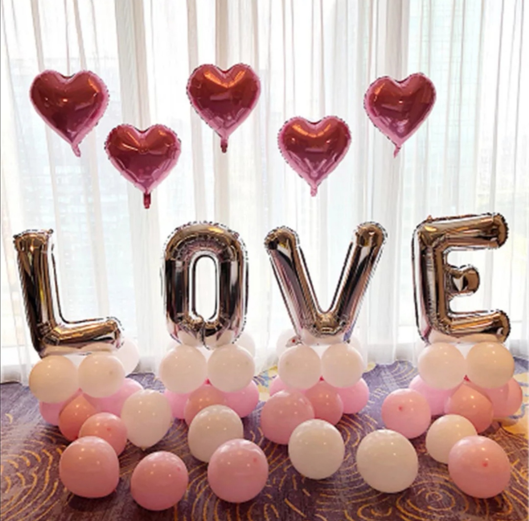 LOVE ballon showdecoratie - Afbeelding 6
