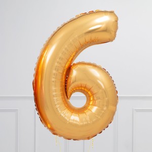 Balloncijfer goud 102cm - Afbeelding 7
