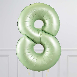 Balloncijfer Olijfgroen 102cm - Afbeelding 10