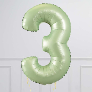 Balloncijfer Olijfgroen 102cm - Afbeelding 5