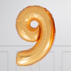 Balloncijfer goud 102cm - Afbeelding 10