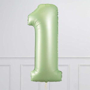 Balloncijfer Olijfgroen 102cm - Afbeelding 3
