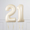 Balloncijfer Cream 102cm