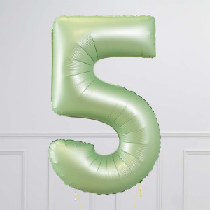 Balloncijfer Olijfgroen 102cm - Afbeelding 7