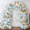 Organic Blue-gold-cream ballonboog