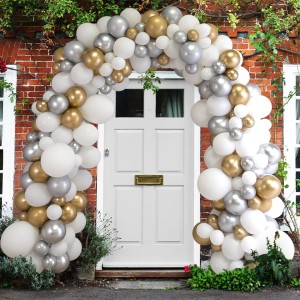 Alternative view of Organic style ballonboog Silver-white-gold