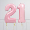 Balloncijfer licht Roze 102cm