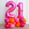 Cijfer decoratie flamingo