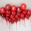 25 Imperial rood en rode plafond ballonnen