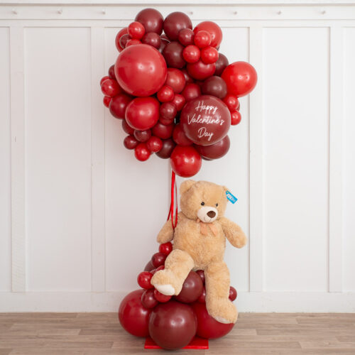 Luchtballon met beer Love Merlot-Imperial-Rood