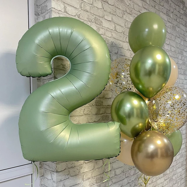 Balloncijfer boeket