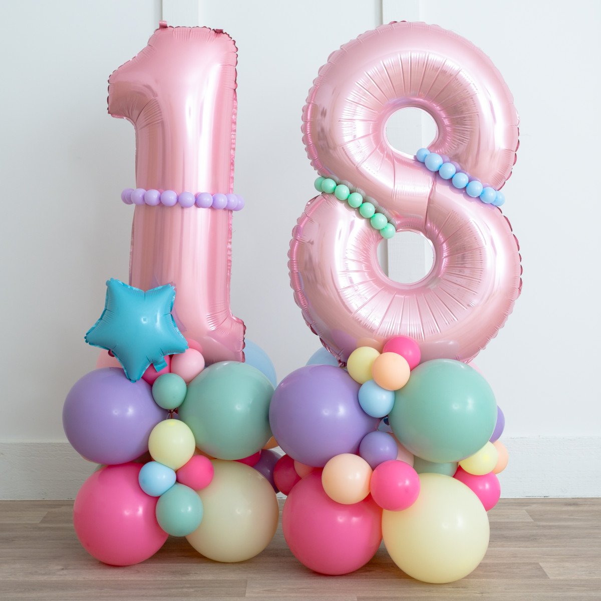 Cijfer decoratie Pastel