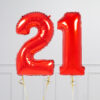 Balloncijfer Rood 102cm