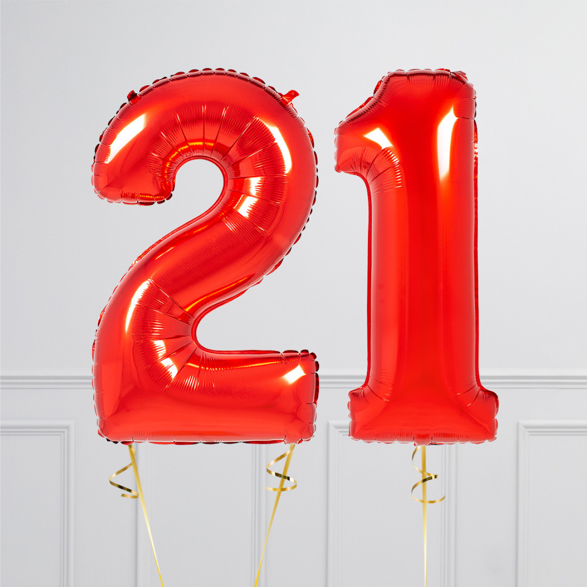 Balloncijfer Rood 102cm