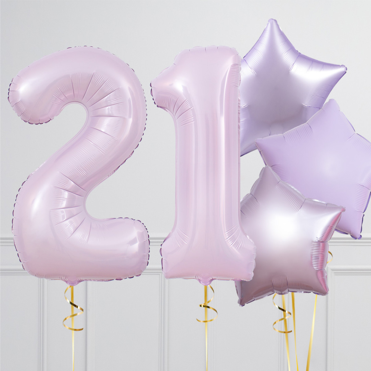 Balloncijfer lila 102cm - Afbeelding 4
