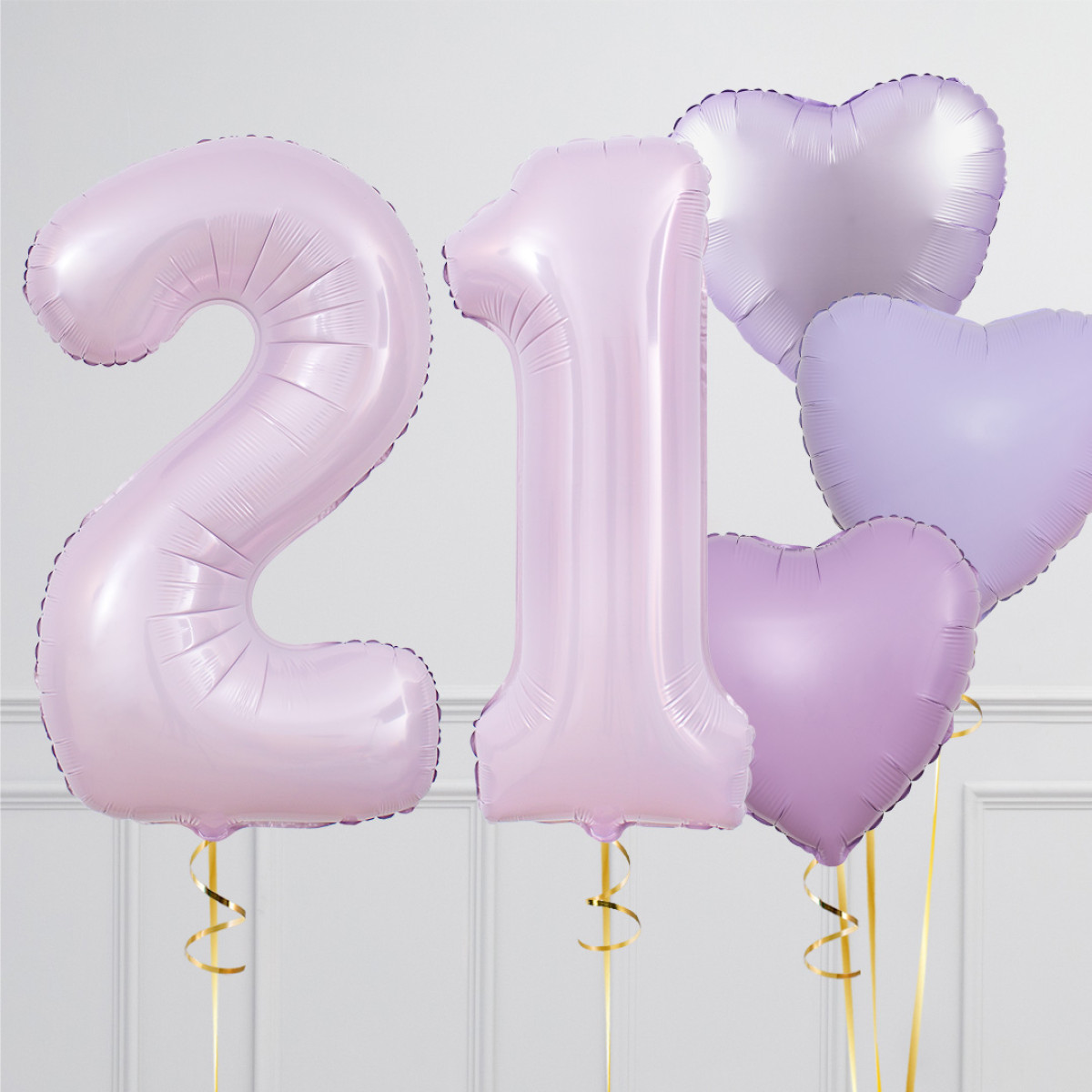 Balloncijfer lila 102cm - Afbeelding 3